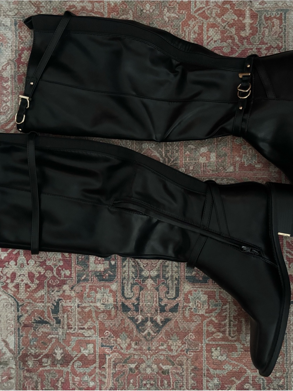 ASOS Black knee high Heeled Boots